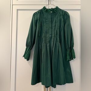 Entro Dark Green Mini Dress